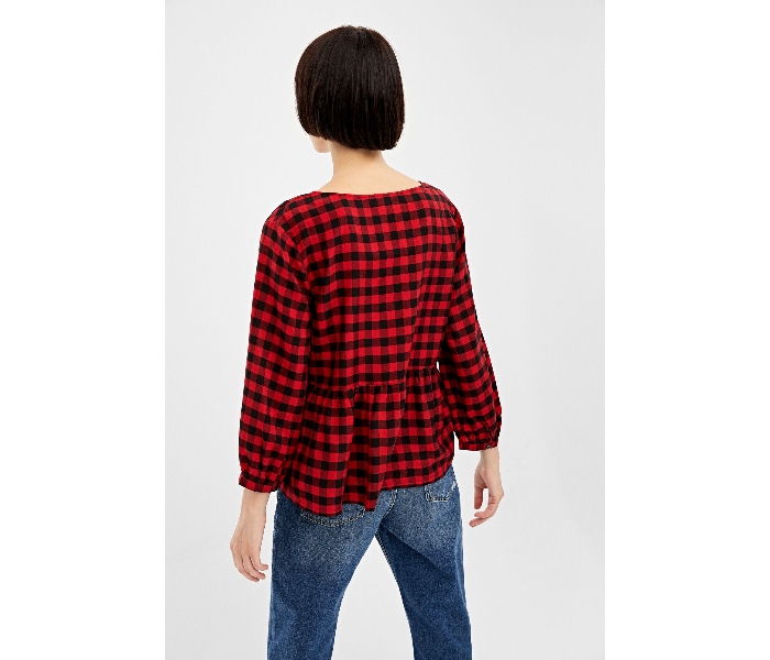 Springfield 679644368 Size 42 Long Sleeve Blouse for Women - Red - Zoom Image 3