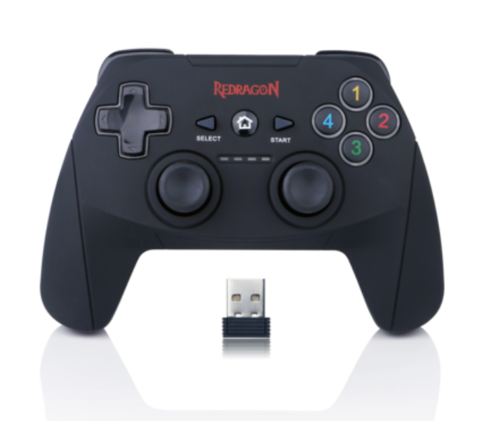 Redragon G808 Wireless Gamepad PC Game Controller - Black - Zoom Image 1