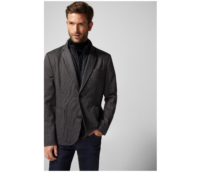 Springfield 490404445 Small Plain Business Jacket for Men - Grey - Zoom Image 2