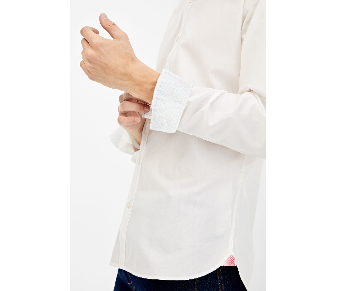 Springfield 150675799 XXL Long Sleeve Plain Business Shirt for Men - White - Zoom Image 2