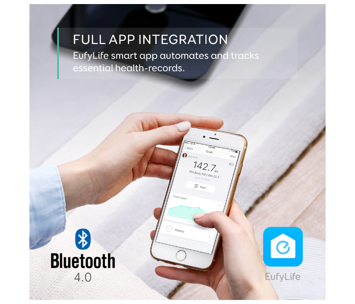 eufy by Anker BodySense Smart Scale With Bluetooth - Black - Zoom Image 3