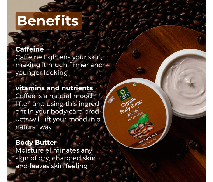 Organic Harvest 100ml Coffee Body Butter - Zoom Image 3