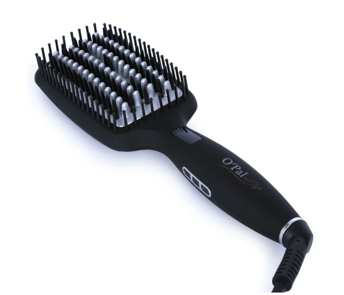 Opal OSB-901 50W Hair Straightener Brush - Black - Zoom Image