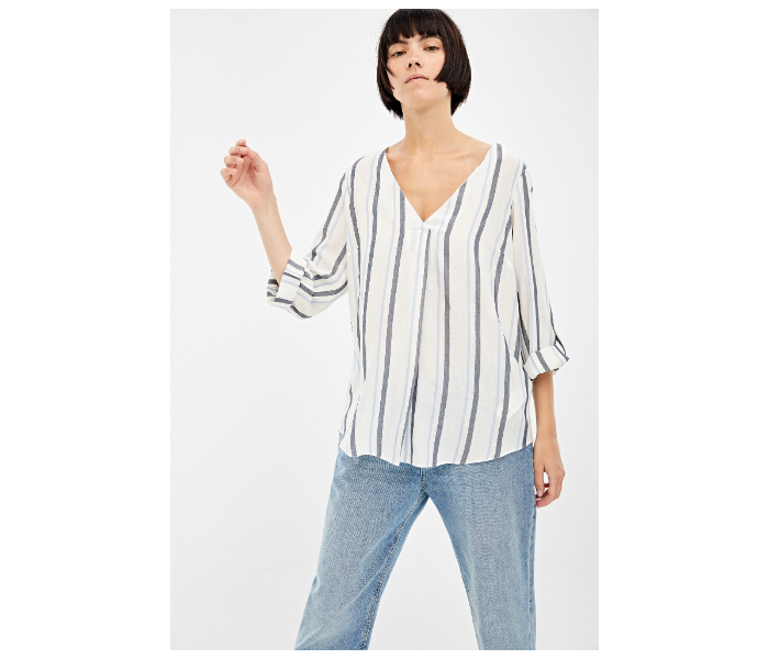 Springfield 679721098 Size 38 Long Sleeve Blouse for Women - White - Zoom Image 1