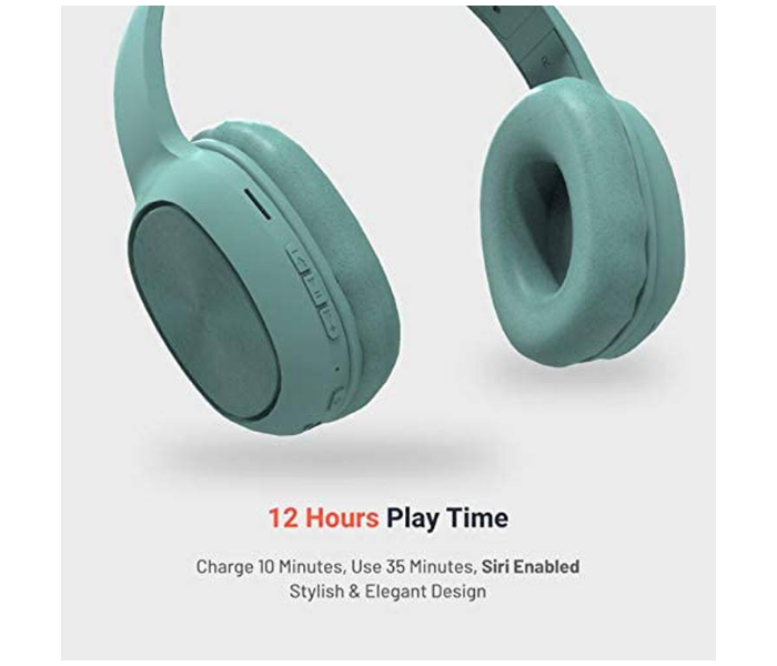 Porodo PD-STWLEP001-GN Wireless Soundtec Sound Pure Bass Headphones with Noise Cancelling - Green - Zoom Image 4