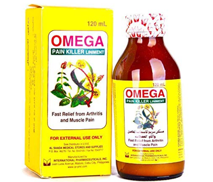 Omega 38489 Pain Killer Liniment Oil Bottle 120 ml - Zoom Image