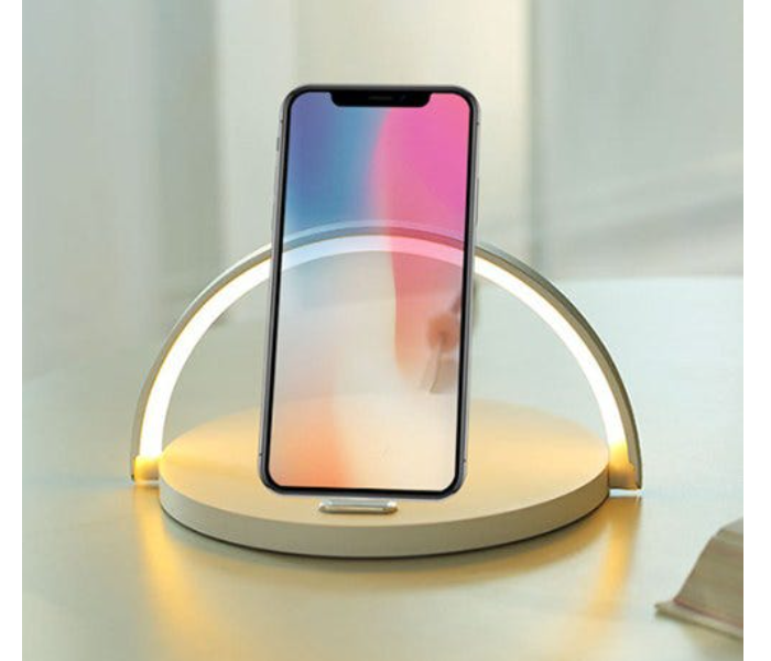 Rako 9000007 Night Lamp with 10W Wireless Fast Charging - Wood - Zoom Image 2