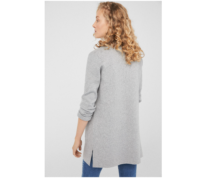 Springfield 134573741 Medium Cardigan Tricot for Women - Grey - Zoom Image 2