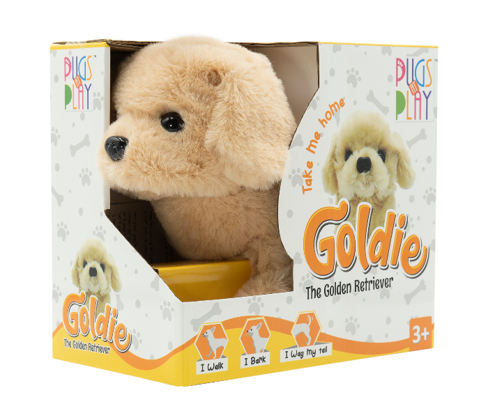 Pugs At Play ST-PAP05 Goldie Dog Toy for Kids - Beige - Zoom Image 6