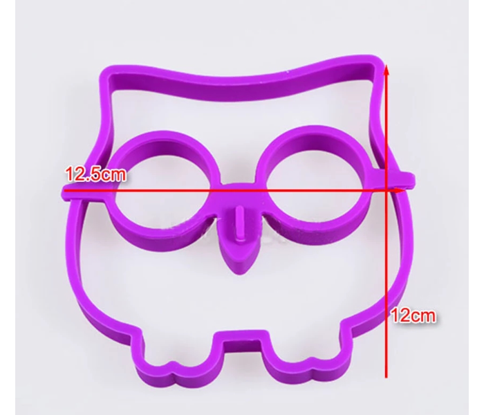 OEM Owl Shaped Silicone Creative Egg Mold - Purple - Zoom Image 2