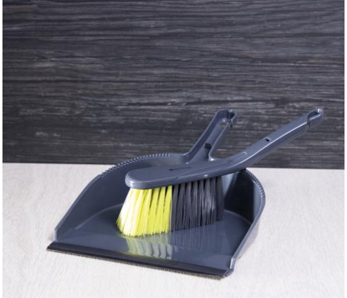 Royalford RF2368GR Dust Pan & Brush - Grey and Yellow - Zoom Image 2