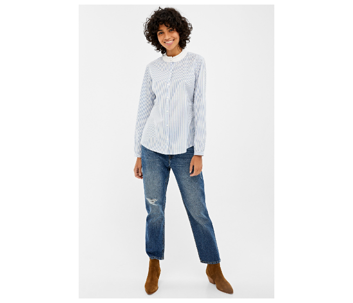 Springfield 679641916 Size 36 Long Sleeve Blouse for Women - Light Blue - Zoom Image 1