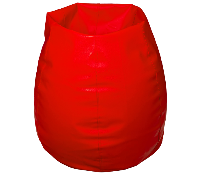 Komfort Factory SIRED-QU Queen Size Leatherette Bean Bag with Filling - Red - Zoom Image 2