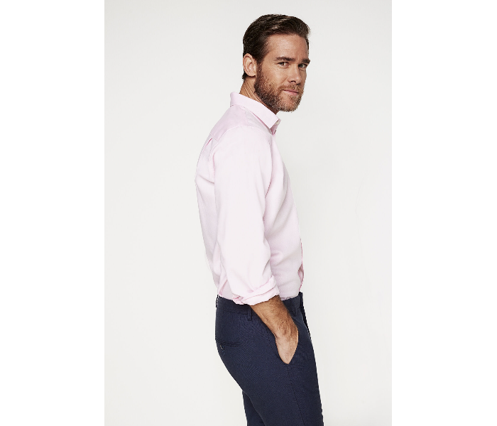 Springfield 151342775 Small Long Sleeve Stipped Business Shirt for Men - Purple - Zoom Image 2