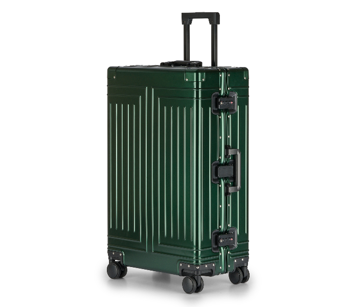 Kenza SV376 29 Inch Magma Superior Aluminium Ultra Light Hardside Expandable Zipperless Luggage Bag with Built-In TSA Lock and Spinner Wheels - Green - Zoom Image 1