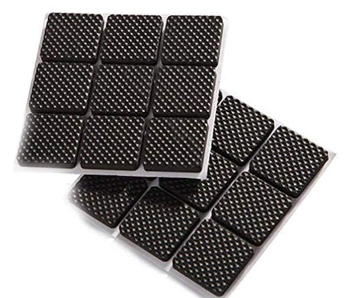 OEM 10 Piece Eva Felt Rug Square Self Adhesive Anti Slip Furniture Leg Pad - Black - Zoom Image 1