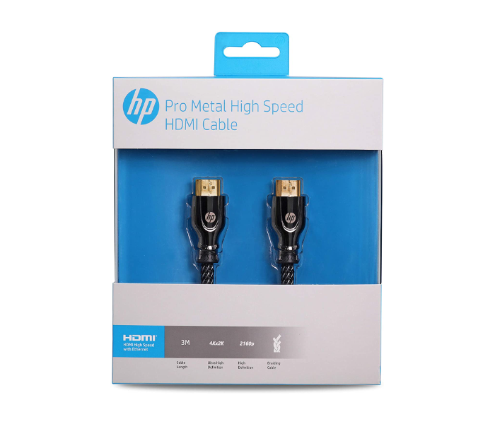 HP HP026GBBLK3TW 3 Meter Pro HDMI to HDMI Cable - Black - Zoom Image 2