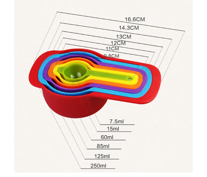 Generic Set of 6 Piece Measuring Spoon - Zoom Image 2