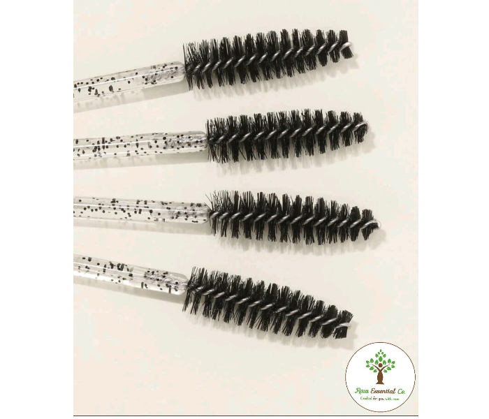 Raw Essential Co Set of 5 Plastic Eye Lash Brush - Black - Zoom Image 1