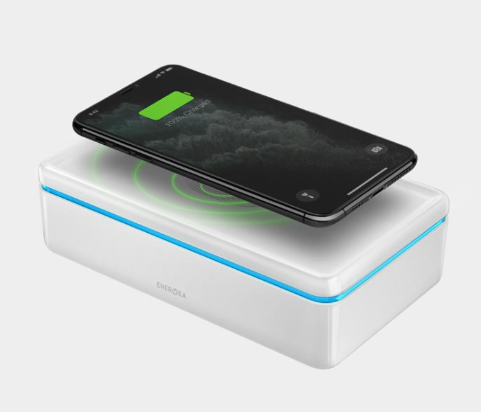 Energea Stera360 UV Sanitizing Box with Wireless Charging- White - Zoom Image 2