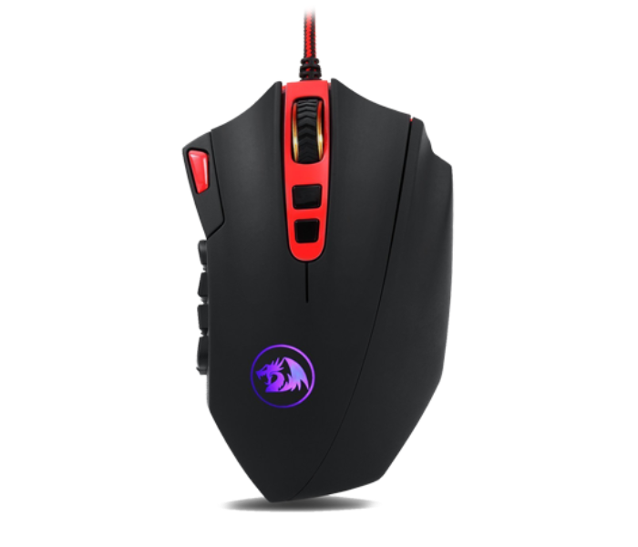 Redragon M901 Wired Gaming Mouse LED RGB with 18 Programmable Buttons and Weight Tuning - Black - Zoom Image 1