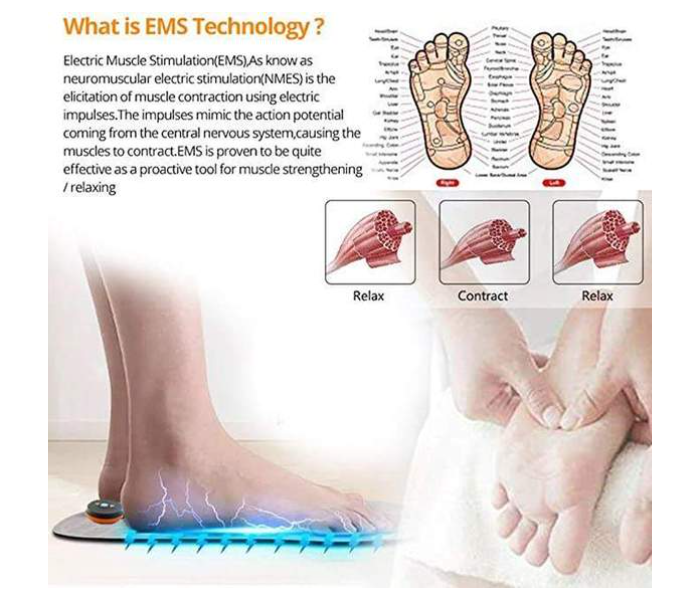 EMS Rechargeable Foot Massager EMS-FM02 - Black - Zoom Image 4