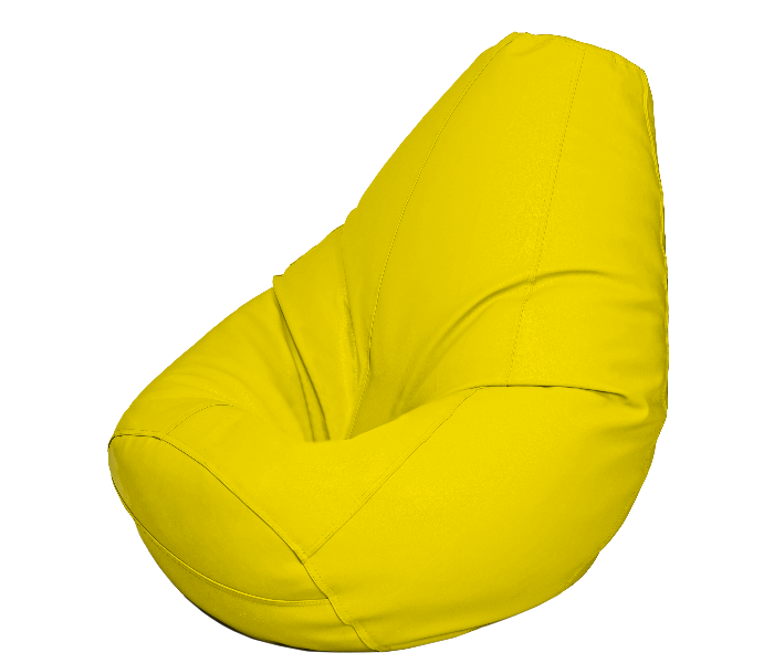 Komfort Factory SIYLO-KG King Size Leatherette Bean Bag with Filling - Yellow - Zoom Image 5