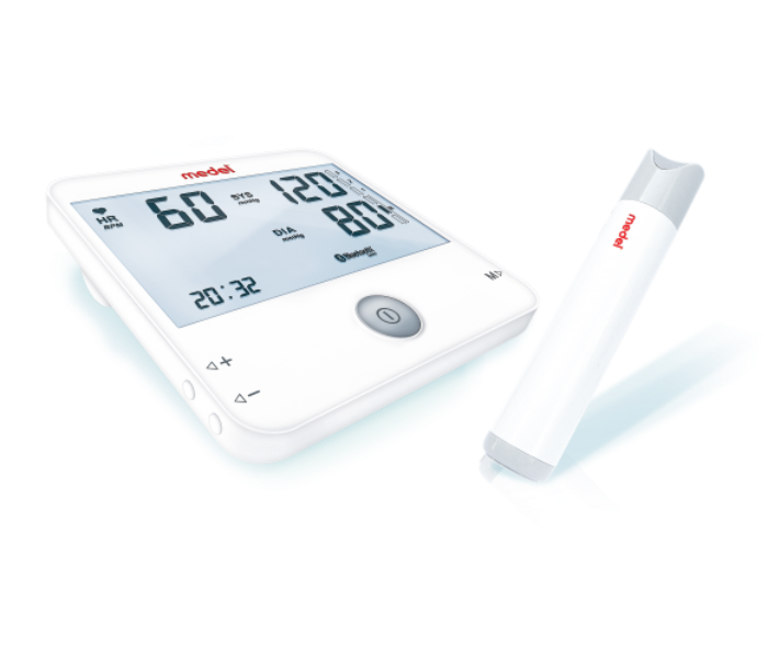 Medel Cardio MB10 Upper Arm Blood Pressure Monitor With ECG Function 95129 - White - Zoom Image