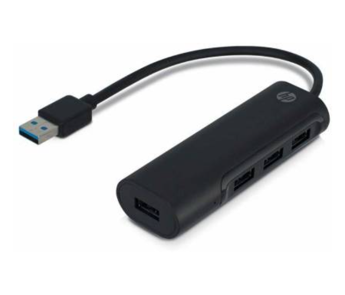 HP 2UX22AA ABB USB A to USB A USB Hub - Black - Zoom Image 1