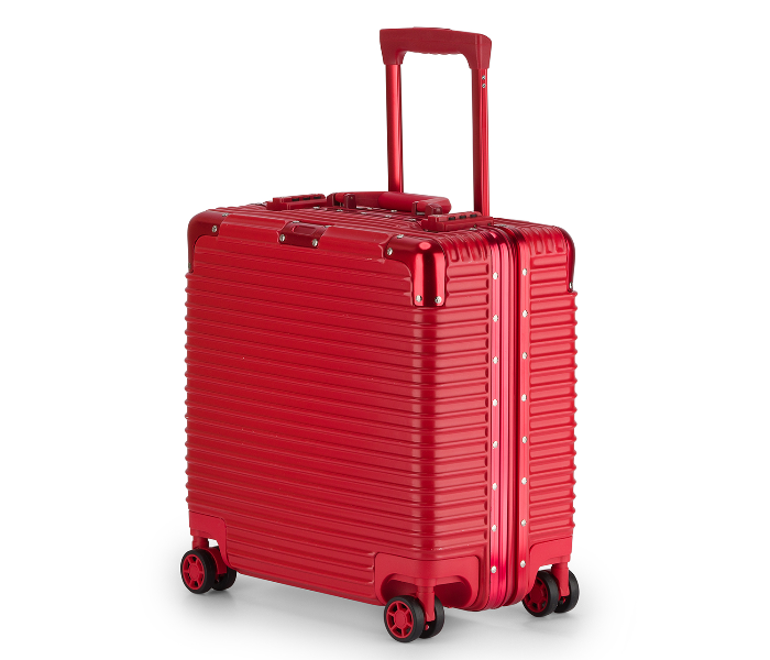 Kenza SV369 18 Inch Chief Aluminium Frame Ultra Light Hardside Expandable Zipperless Luggage Bag with Built-In TSA Lock and Spinner Wheels - Red - Zoom Image 1