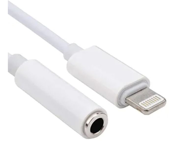 Generic Lightning to Headphone Jack Adapter for Apple iPhone 7 - White - Zoom Image 2