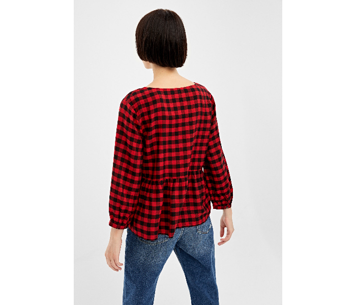 Springfield 679644368 Size 38 Long Sleeve Blouse for Women - Red - Zoom Image 3