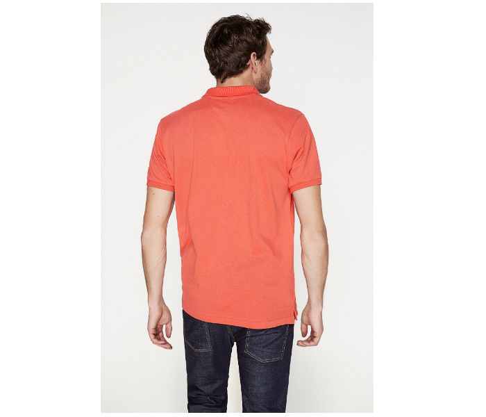 Springfield 143341564 XS Basic Slim Fit Polo Shirt for Men - Orange - Zoom Image 3