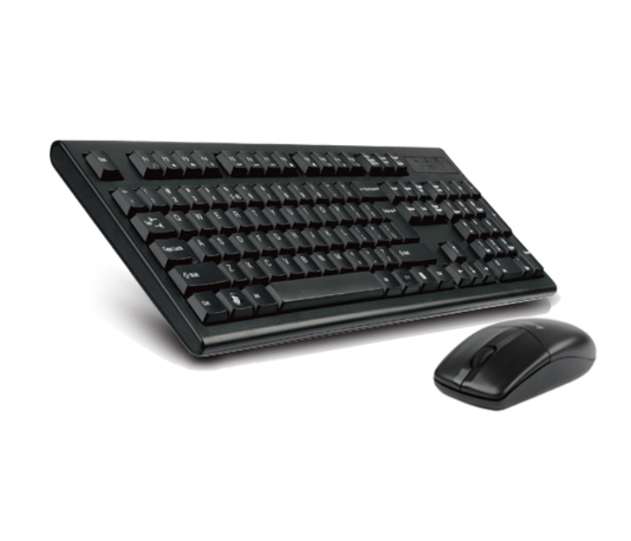 A4TECH 3100N Wireless Keyboard and Mouse - Black - Zoom Image 2