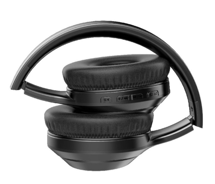 Trands VT-H745 Wireless Headphone with Active Noise Control - Black - Zoom Image 2