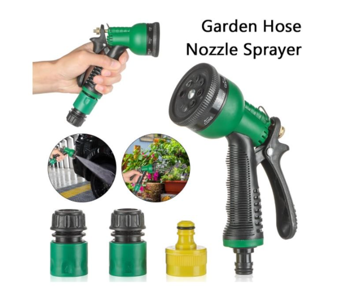 Garden Sprinkler Hose Set Of 5 Pcs Hose Nozzle Sprayer Heavy Duty High Pressure Hose Nozzle for Watering Garden Cleaning Washing Car Showering - Zoom Image 1