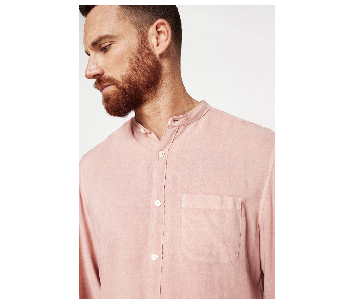 Springfield 027359771 Extra Large Long Sleeve Plain Shirt for Men - Pink - Zoom Image 3