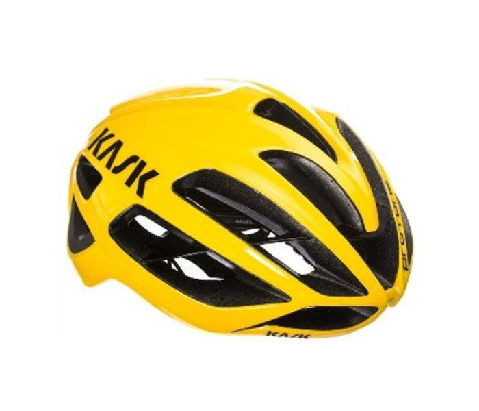 Kask Medium 58cm Cycling Helmet with Ventilation - Yellow - Zoom Image