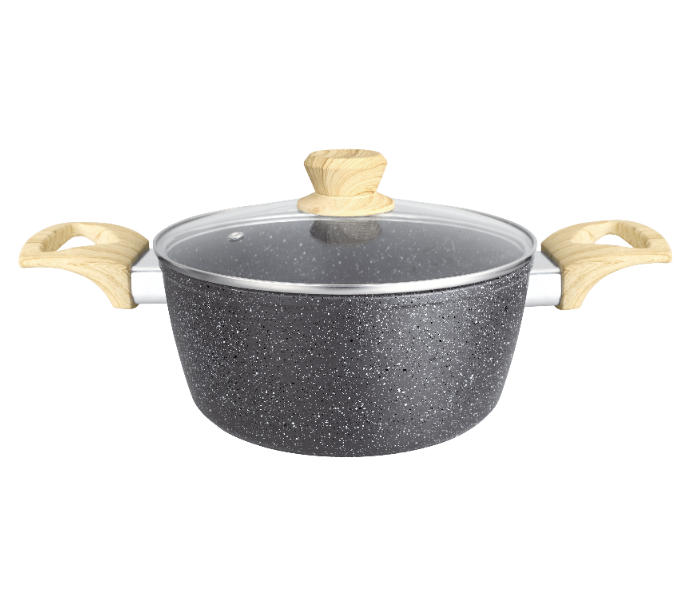 Insiya SV26 11 Piece Premium Granite Coated Aluminium Cookware Set - Grey - Zoom Image 2