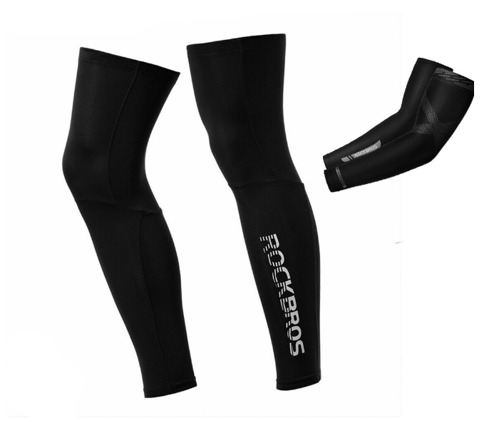 Rock Bros Medium Anti UV Ray Arm and Leg Cover Set - Black - Zoom Image