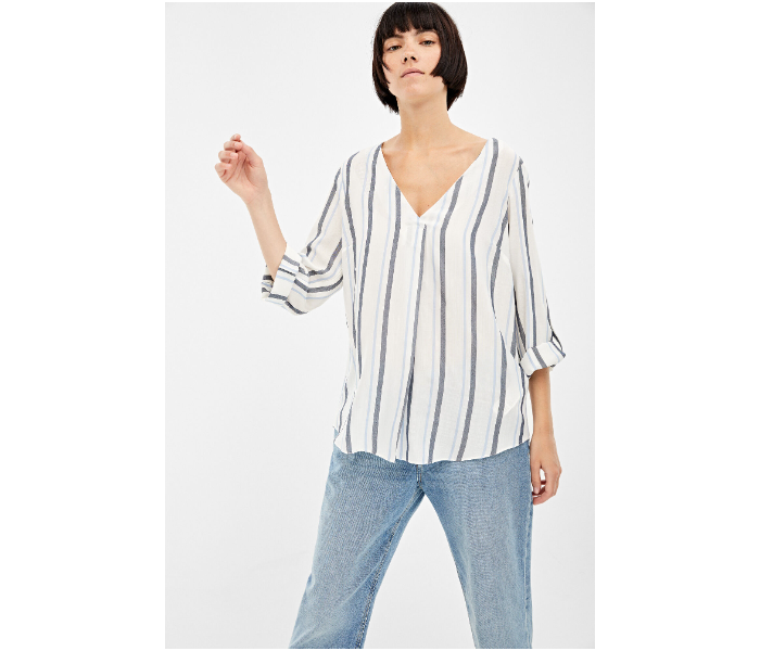 Springfield 679721098 Size 42 Long Sleeve Blouse for Women - White - Zoom Image 1