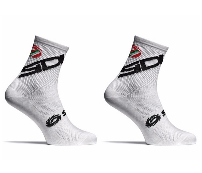 SIDI Design Road Bike and Mountain Bike Cycling Socks for Men and Women - White - Zoom Image