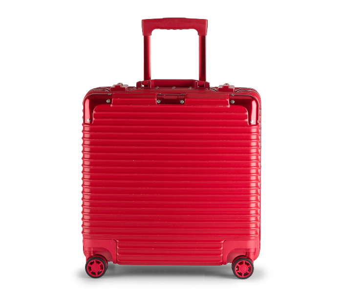 Kenza SV369 18 Inch Chief Aluminium Frame Ultra Light Hardside Expandable Zipperless Luggage Bag with Built-In TSA Lock and Spinner Wheels - Red - Zoom Image 2