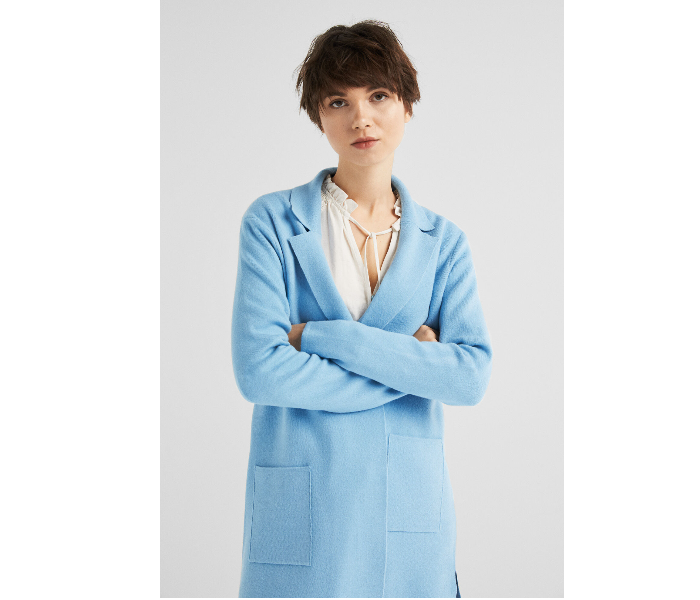 Springfield 134573712 Small Cardigan Tricot for Women - Light Blue - Zoom Image 4