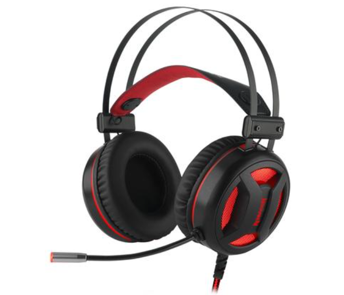 Redragon H210 MINOS Gaming Headset with Microphone - Black and Red - Zoom Image 1