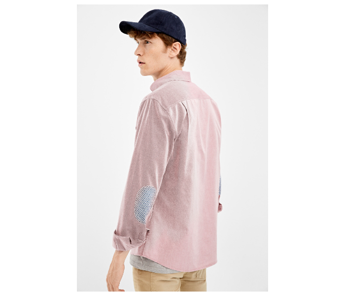 Springfield 027663461 Extra Small Long Sleeve Plain Shirt for Men - Pink - Zoom Image 3