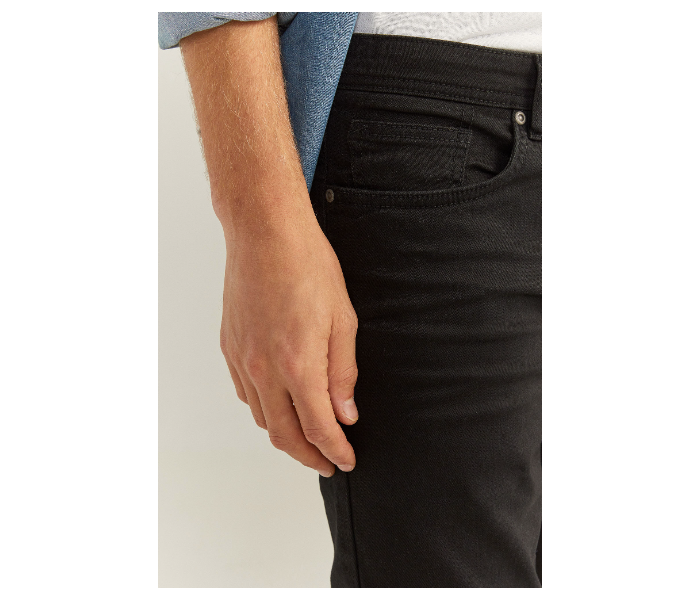 Springfield 039932901 Size 30 5 Pocket Cotton Trouser for Men - Black - Zoom Image 2