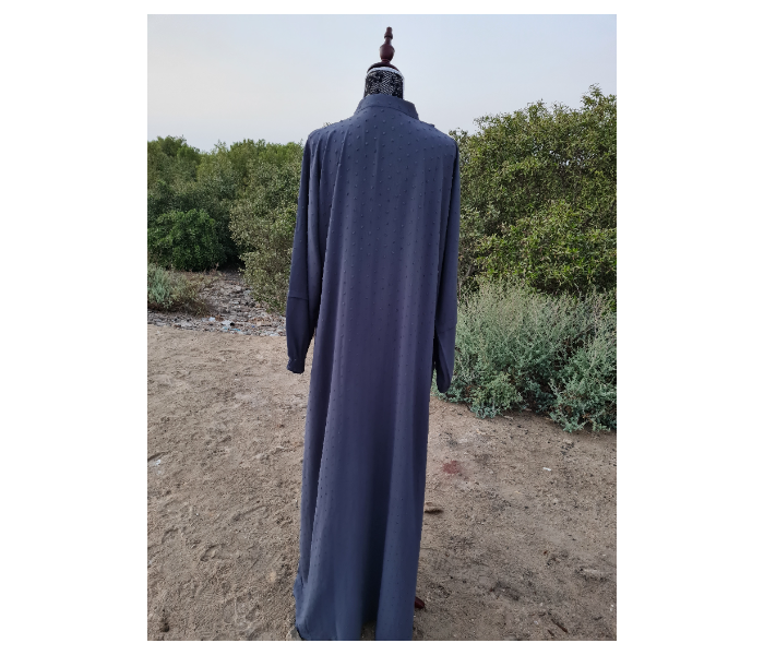 Casting Pearls ILHAM Free Size Formal Wears Classy Abaya - Navy Blue - Zoom Image 3