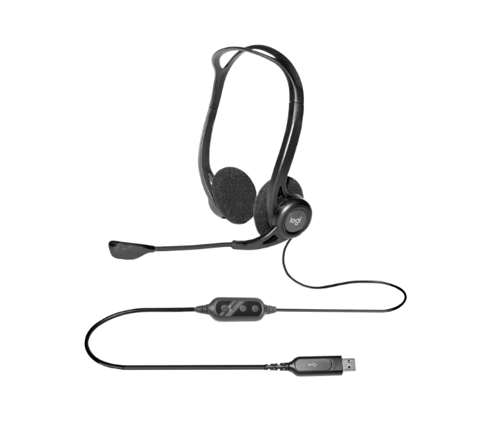 Logitech 960 USB Headset - Black - Zoom Image 4