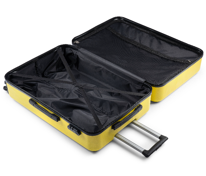 Kenza SV345 28 Inch Brick Hardside Expandable Luggage Bag with Built-In TSA Lock and Spinner Wheels - Yellow - Zoom Image 5